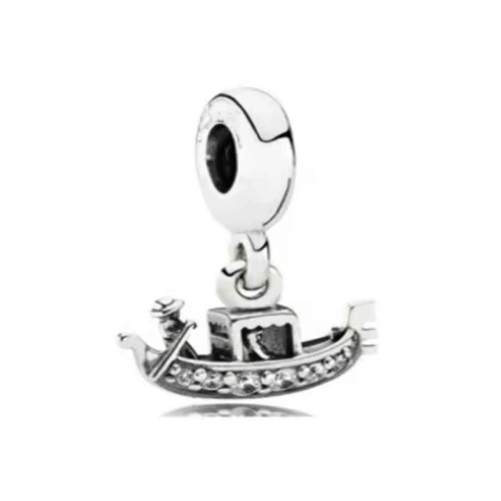 NWOT Venice Gondola Boat Dangle Charm Sterling Silver 925